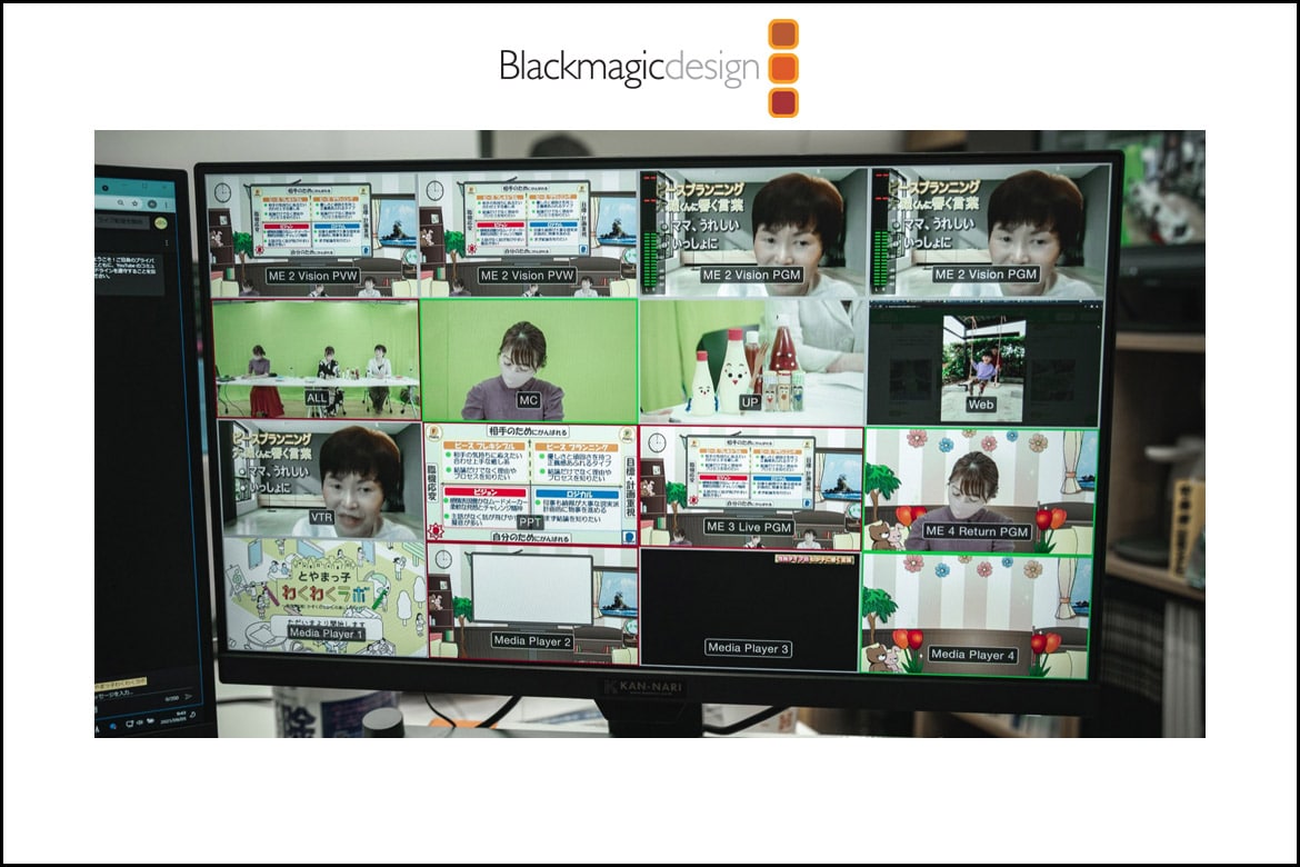 Divisão de audiovisual da KAN-NARI usa a Blackmagic Studio Camera 4K Pro e  o ATEM Workflow